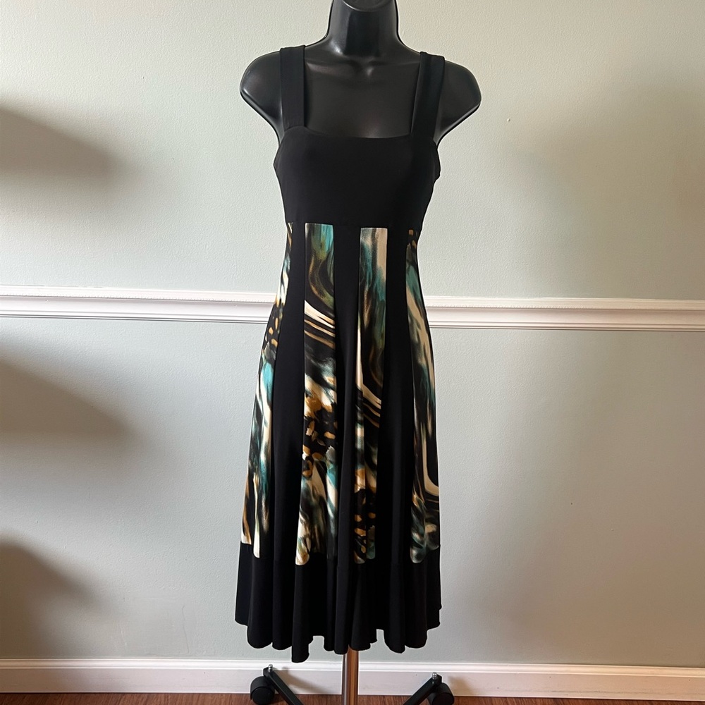 Elegant Black and Multicolor Women's Dress